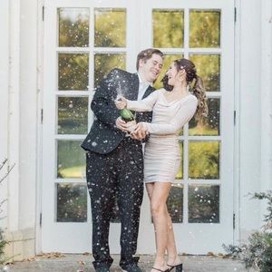 Champagne Sparkly Dress